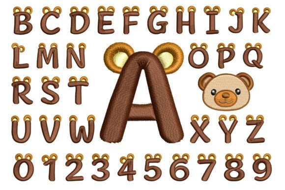 Bear Ears Font Cute Embroidery Alphabet Review