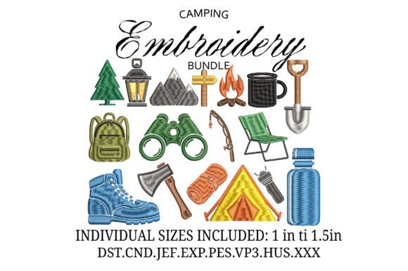 Camping Mini Embroidery X 17 Designs Review