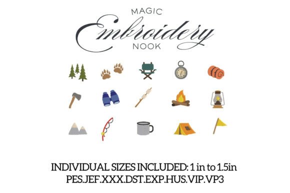 Camping Mini Embroidery X 18 Designs Review