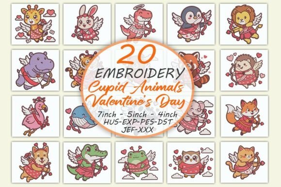 Cute Cupid Animals Valentine Embroidery Review