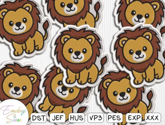 Cute Lion Patches Embroidery Design Review