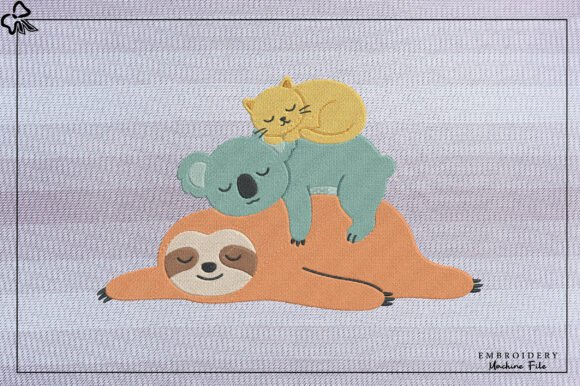 Cute Sleeping Animals Embroidery Design Review