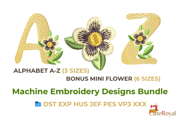 Floral Alphabet Embroidery Bundle Review