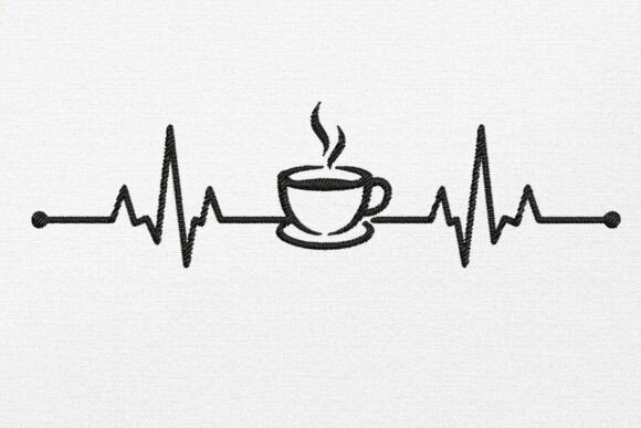 Heartbeat Coffee Embroidery Design Review