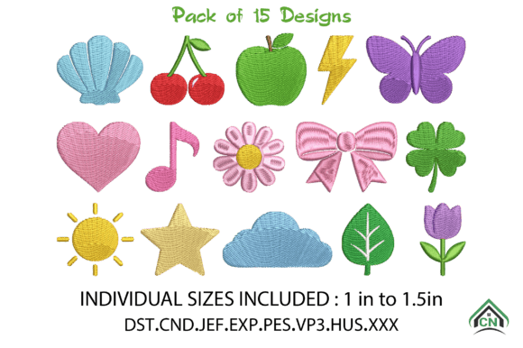 Min Cute Shapes Embroidery Bundle Review