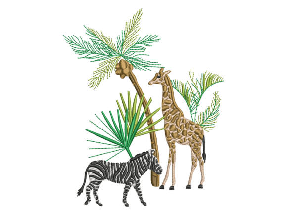 Safari Zebra Giraffe Embroidery Review