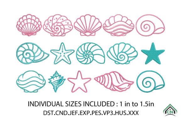Seashell Embroidery Design Bundle Review