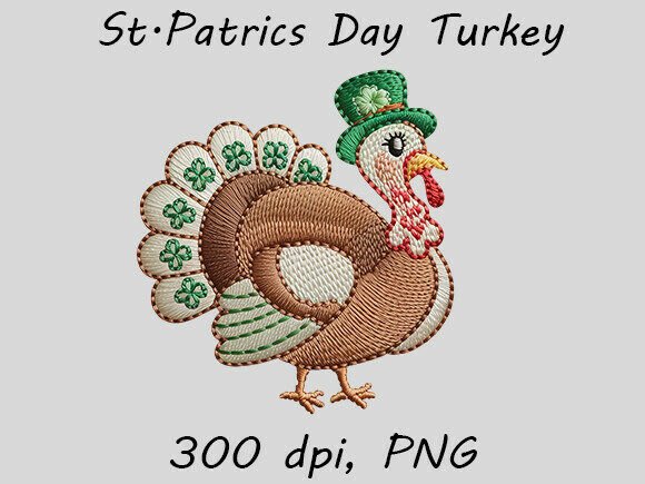 St. Patrick’s Day Turkey Embroidery PNG Review