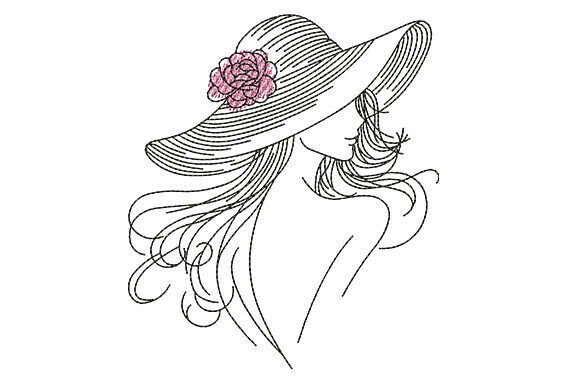 Summer Woman Line Art Embroidery Design Review