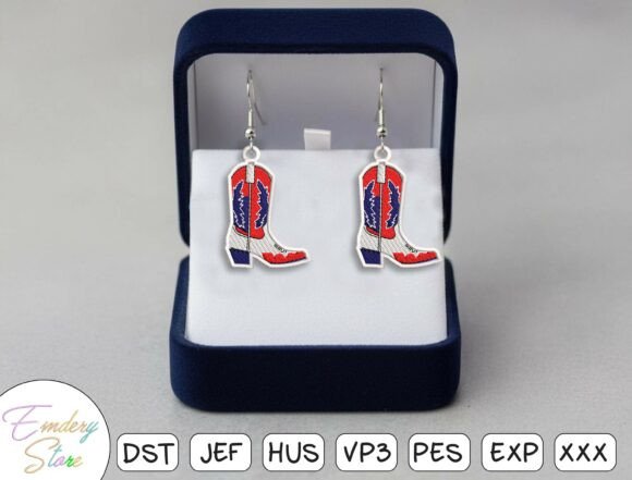Western American Earrings Embroidery Review